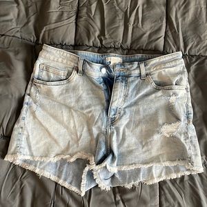 High rise, booth shorts, size 12
